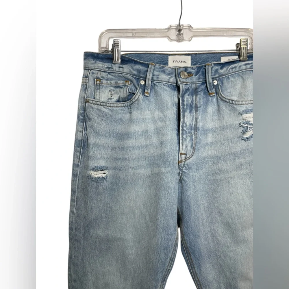 FRAME Jeans size‎ 29 Le Piper High Rise Light Wash Raw Hem Jeans 🩵🩵